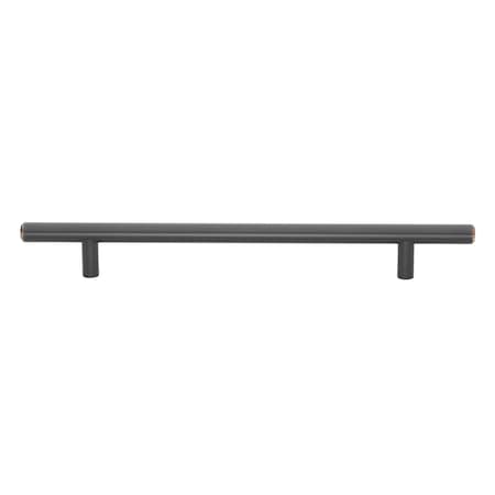 Gliderite Hardware 7 in. Center to Center Oil Rubbed Bronze Solid Steel Bar Pull - 5004-178-ORB 5004-178-ORB-1